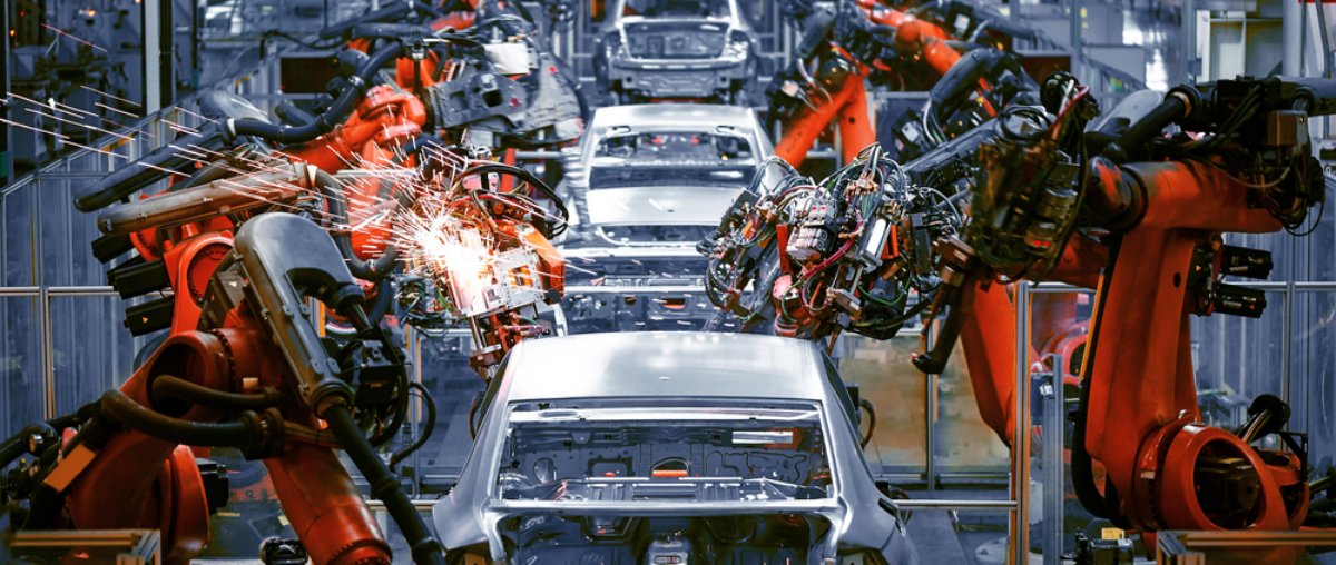 Robot trong sản xuất ô tô ngày nay
